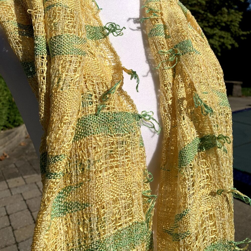 FIRM PRICE Hand Woven Long Scarf - Picture 5 of 11